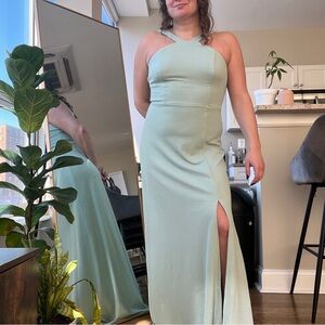 Birdy grey bridesmaids dress in sage